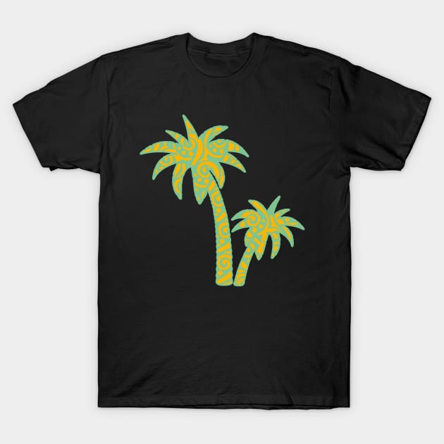 mandala palm tree T-Shirt by ChezALi